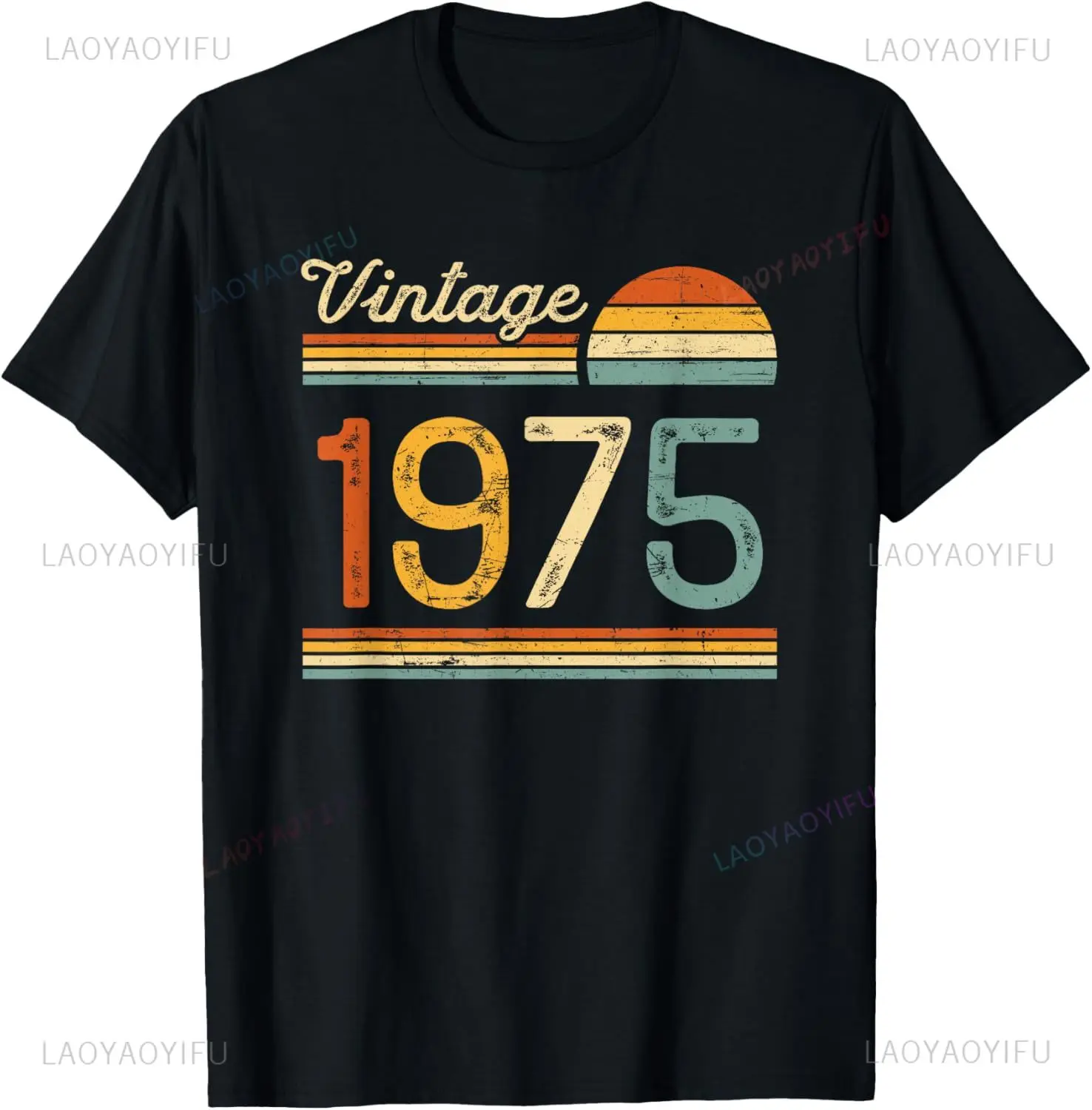 

‌ 1975 50 Años Camiseta Cumpleaños Графические футболки Vintage Regalo Mujer Hombre Рубашка на 50-летие Женщина Мужчина Хлопковые топы Футболки