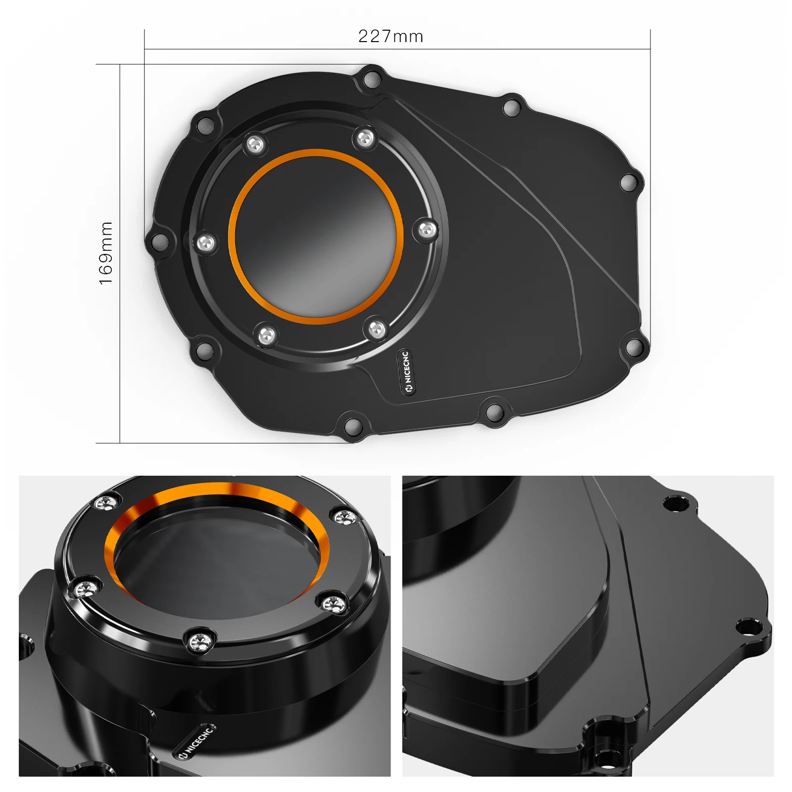 Für Harley Street Glide FLHX 2017–2021 Nockenabdeckung Nockenwellenabdeckung Road Gilde FLTRX FLTRXS Fat Boy FLFBS 114 Street Bob FXBBS 114 – Detail 2