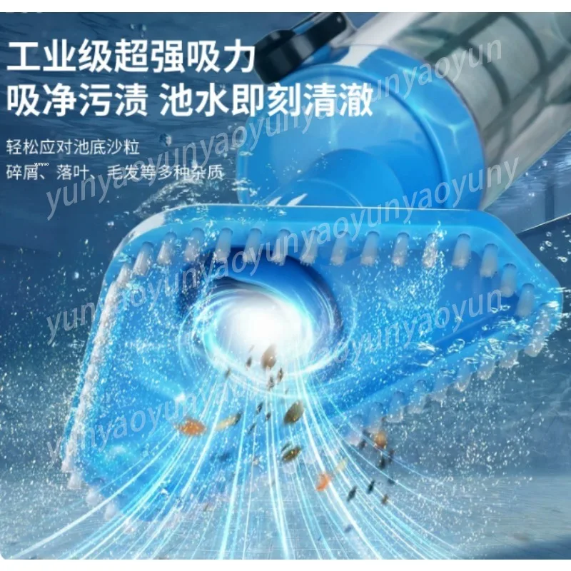 Cordless Submersible Pool Handheld Vacuum Underwater Cleaner Powerful Suction for Silt Sand Full Pool Quick Cleaning