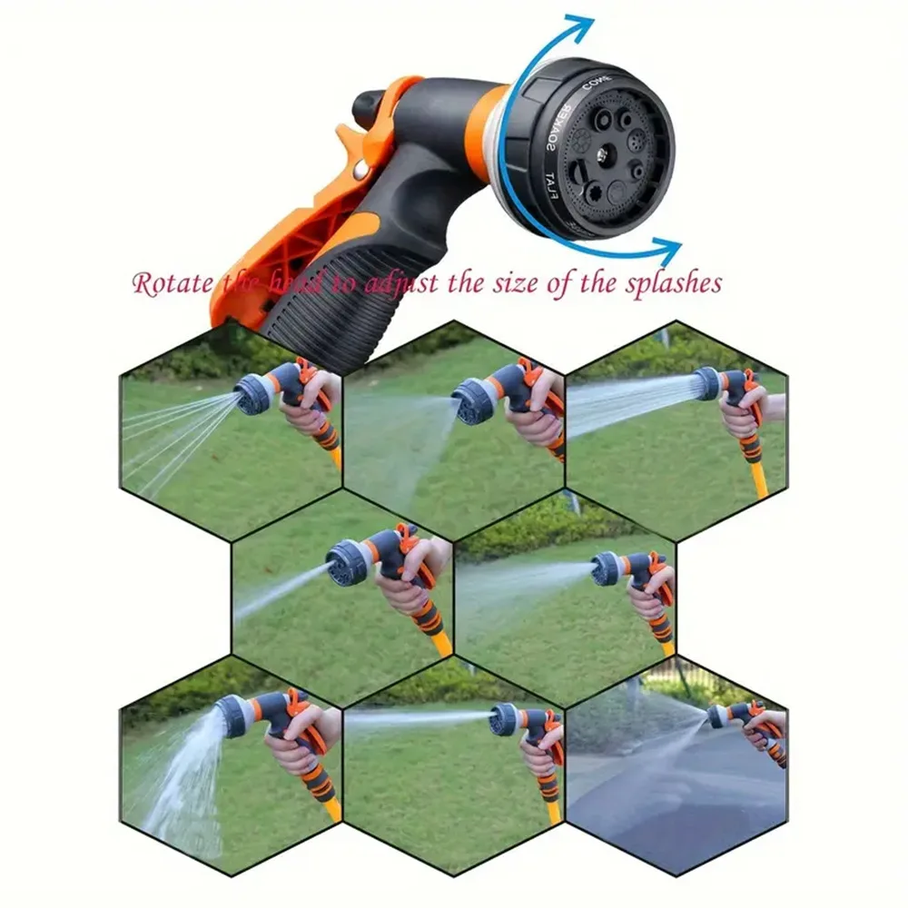 20M-30M Foamable Water Hose Kit, Extendable and Retractable Pipe, for Watering Plants, Washing Cars, and Bathing Pets
