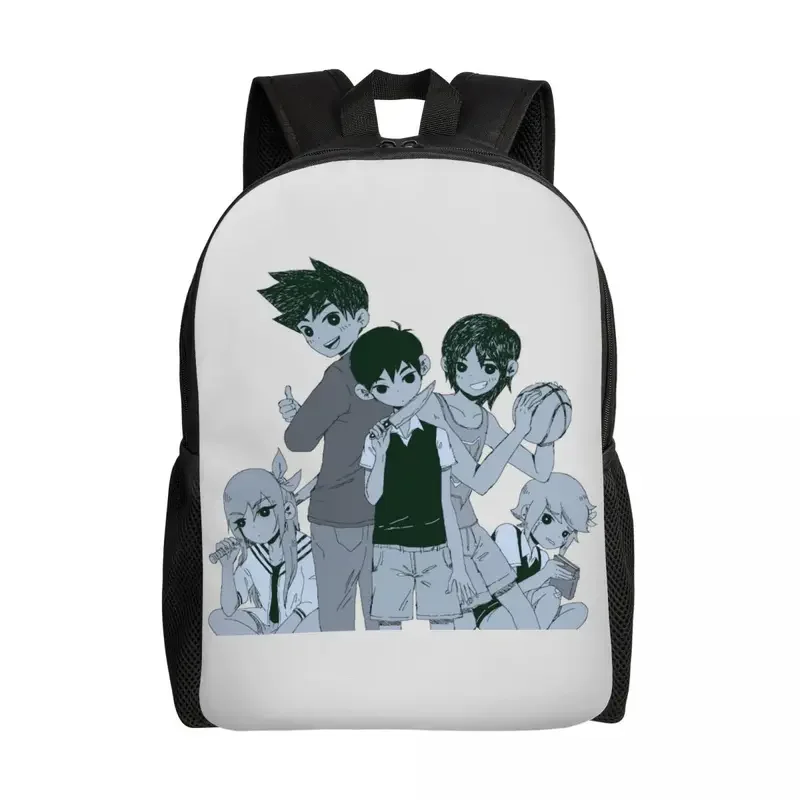 Customized Horror Omori Game Art Backpack Women Men Casual Bookbag for College School Bags