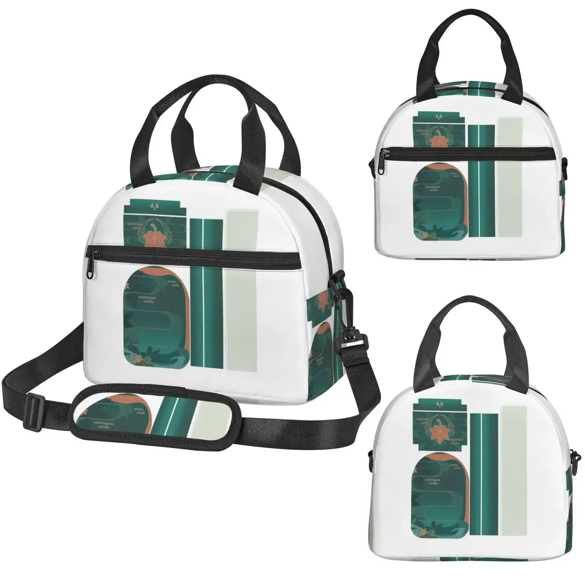 Kaedehara Kazuha - Genshin Impact Fan Art Insulated Lunch Bag for Women Office Cooler Thermal Box Tote Portable Lunch Boxes
