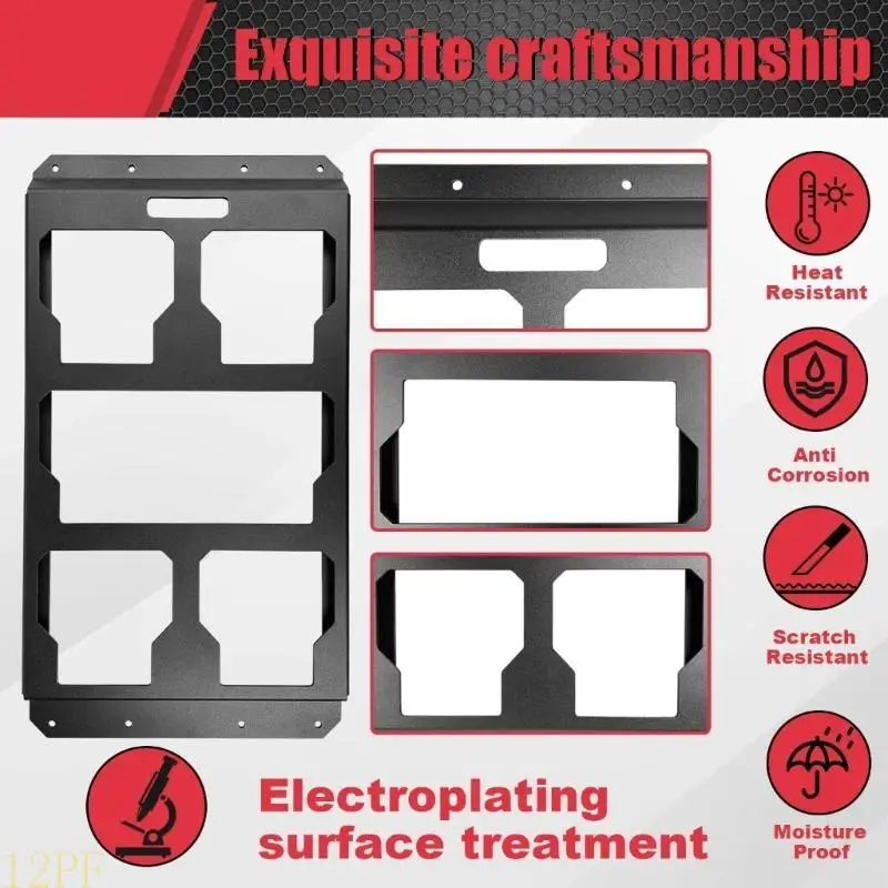 12PF Wall Mounting Plate For Packouts Tool Boxes Storage Rack Half Plate Mounting Plate