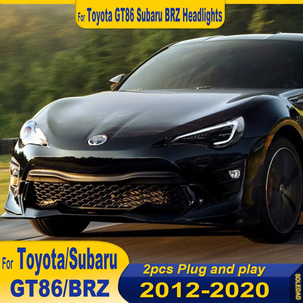 Car Styling Head Lamp for Subaru BRZ Headlights 2012-2020 for Toyota FT86 GT86 LED Headlight DRL Signal Hid Bi Xenon Accessories