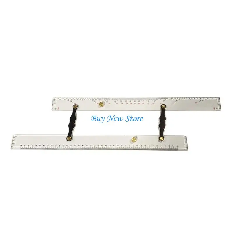 

20CE Professional Parallel Ruler Measuring Tool 17.72Inch Marine Navigation Ruler For Azimuth And Heading Measurement