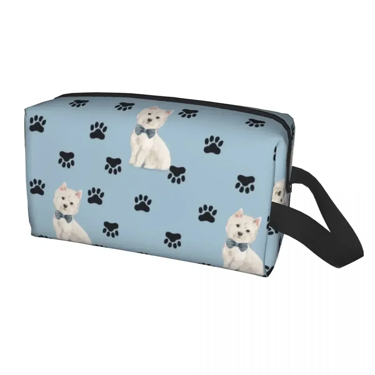 

Cute West Highland White Terrier Dog Toiletry Bag Westie Puppy Makeup Cosmetic Organizer Ladies Beauty Storage Dopp Kit Case