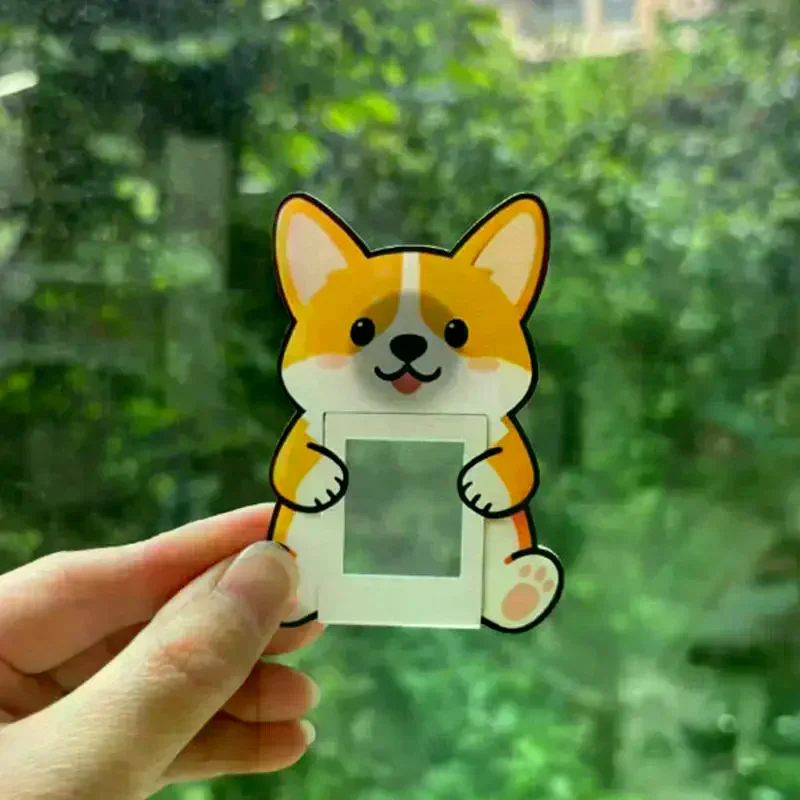 Cartoon Animal Acrylic Photo Frame Fridge Magnet For 2-Inch Photos Pet Photo Frame Photo Display And Collection Gift
