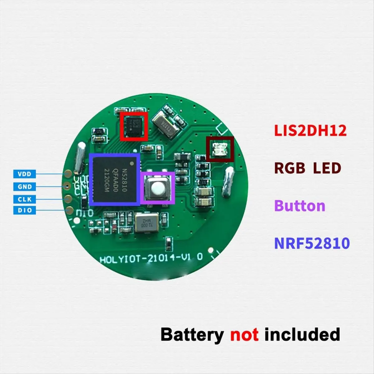 A49T  NRF52810 3 Accelerometer Bluetooth Beacon BLE 5.0 Bluetooth Module Low Power Consumption Indoor Positioning