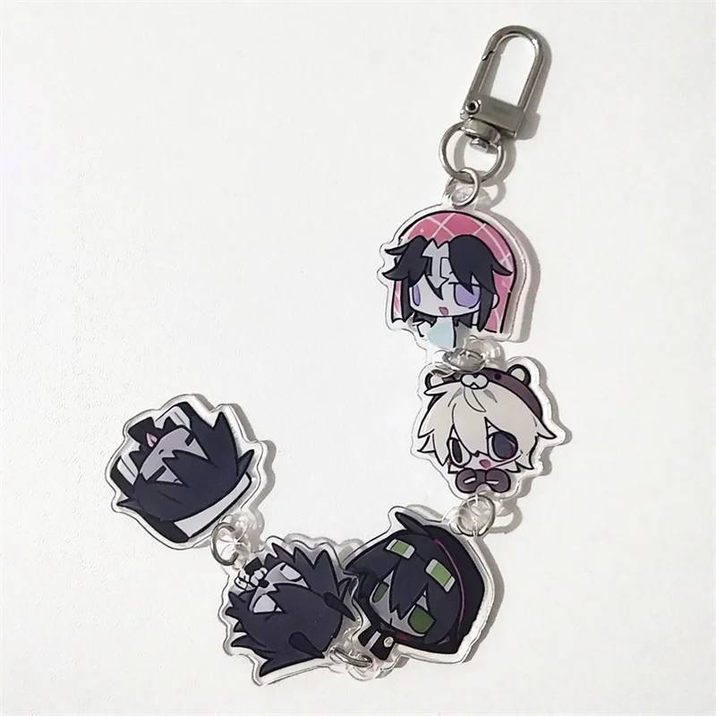 Game Twixxel Xqree ThatMob Lookout3D SlipperyHC Cosplay Keychain Ornament Key Chain Accessories Keyring Backpack Jewelry Prop