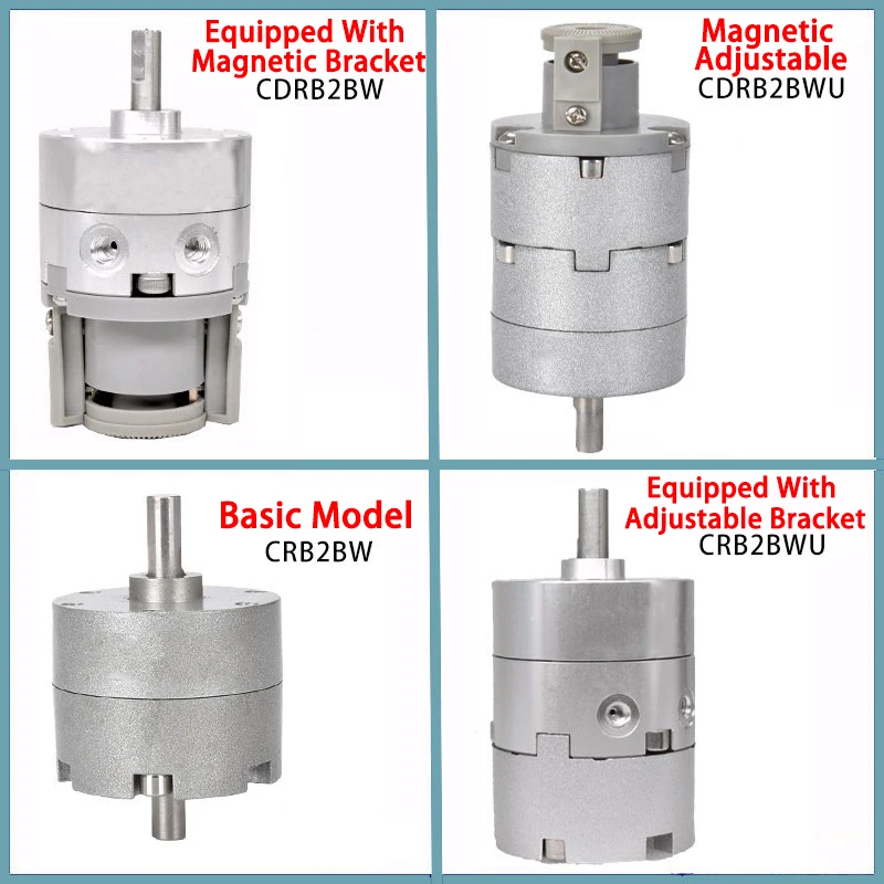 

CDRB2BW CRB2BW Compact Pneumatic Rotary Cylinder 90 180 Degree Air Actuator Rotary Table Cylinder for Industrial Use