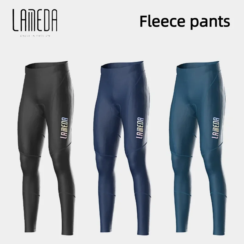 

Lameda Men's Bicycle Pants Autumn Winter Mtb Pants 3d Padded Cycling Clothing Fleece Keep Warm Bike Pants Trousers