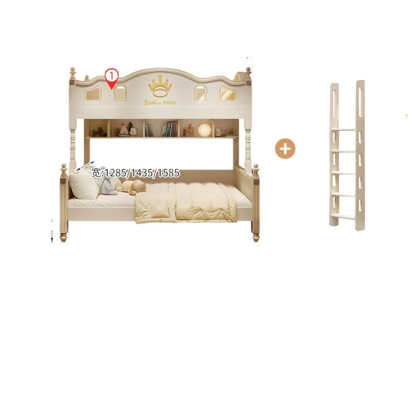 

American bunk beds, modern minimalist, double bed with slide
