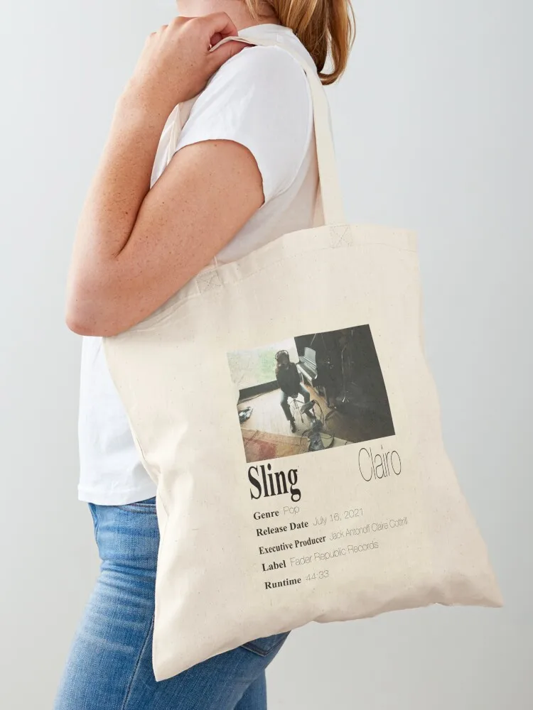 Clairo Sling Poster Tote Bag foldable reusable bag bag luxury women Big