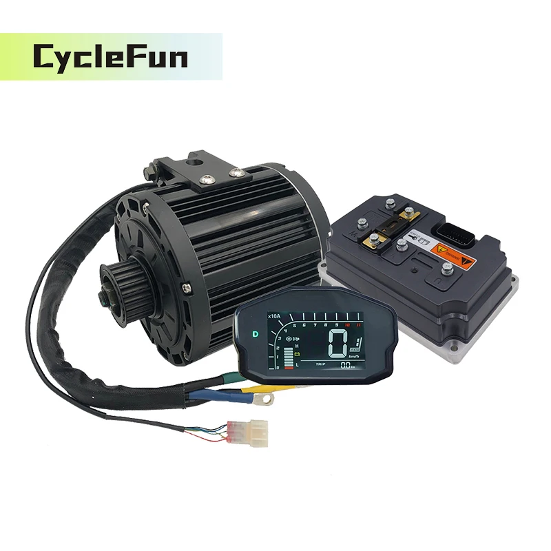 

QS138 90H 4KW Rated Power PMSM Mid Drive Motor with Votol EM260S and DKD Display Electric Motorcycle Off Road ATV Conversion