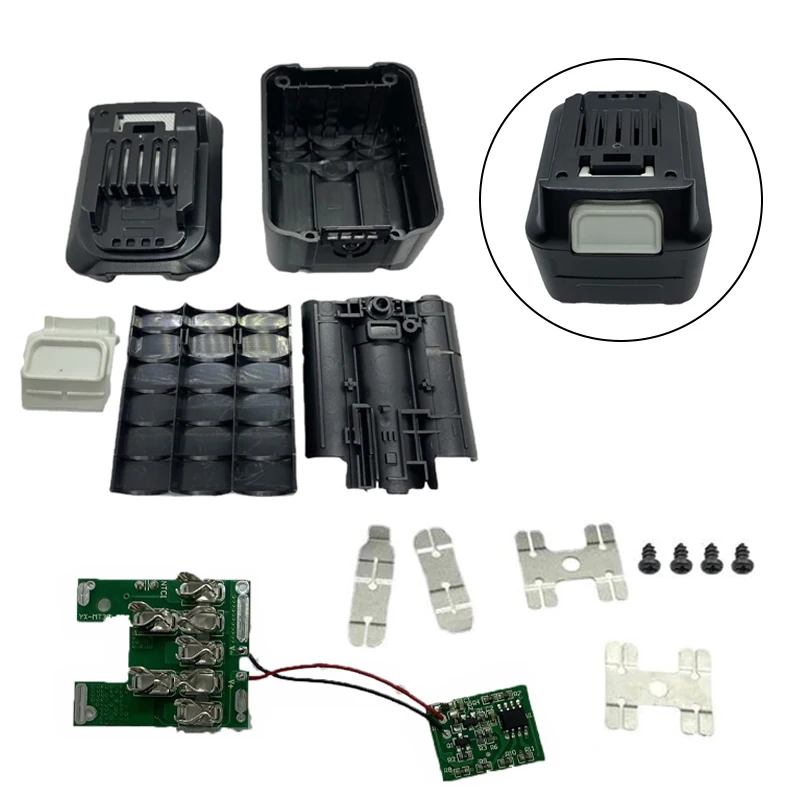 

For Makita 10.8V 12V Li-ion Battery Case with Charging Protection Circuit Board PCB for BL1015 BL1020 BL1041 (No Battery)