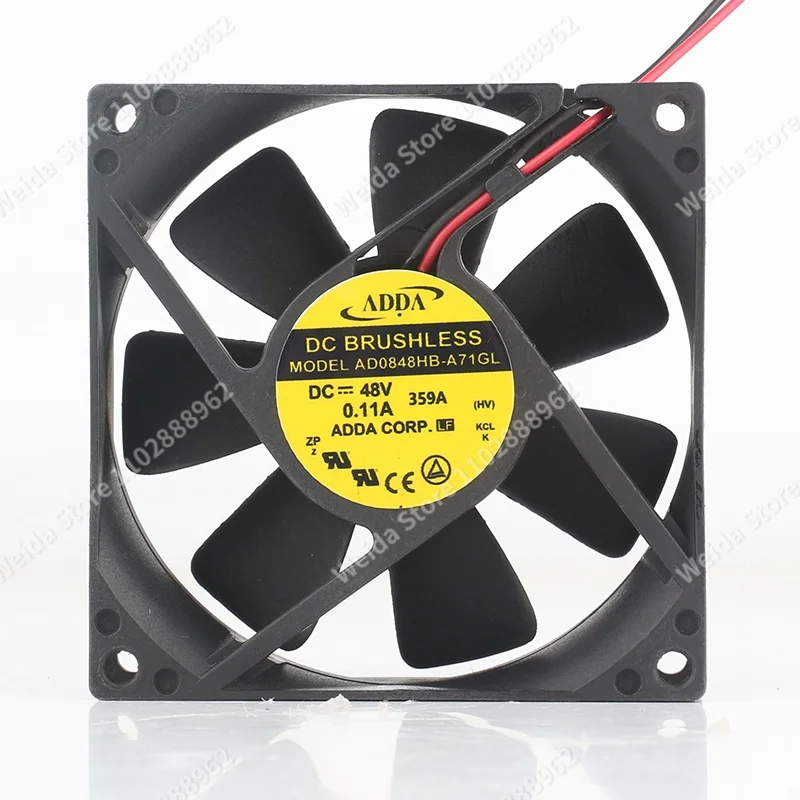 Cooling fan New ADDA DC 48V 0.11A AC EC 8CM 8025 80X80X25MM Elevator inverter control cabinet RF laser AD0848HB-A71GL