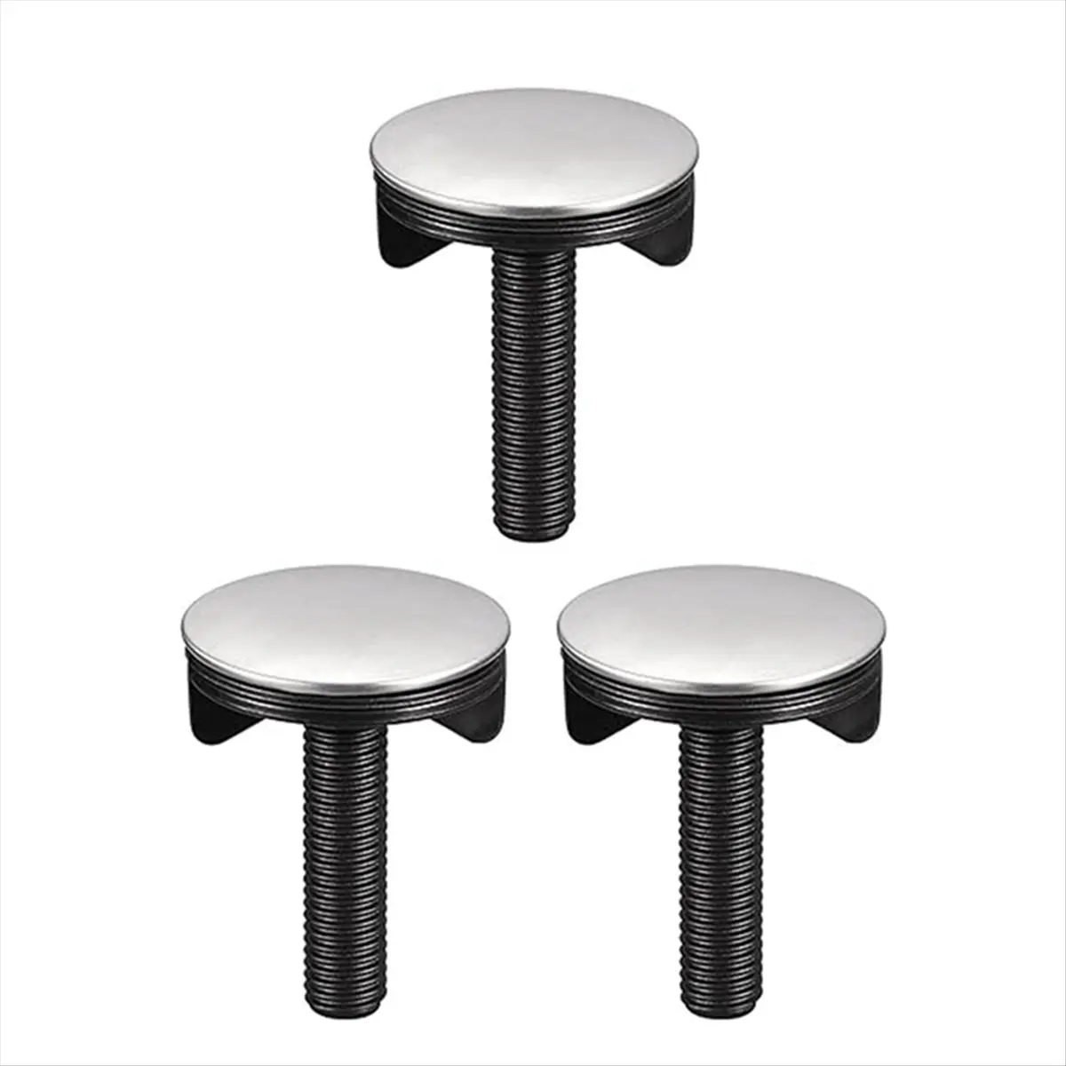 A95G Sink Hole Covers Brushed Stainless Steel Water Head Hole Cover Sink Washbasin Decorative Cover for Kitchen Countertop A