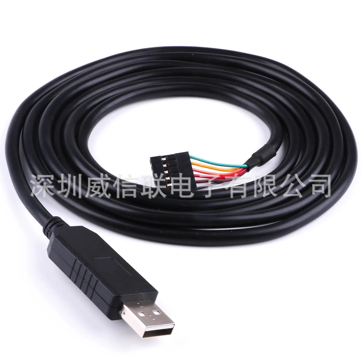 FTDI chip USB to 6-core DuPont cable 2.54mm UART TTL-232R Download cable Serial cable