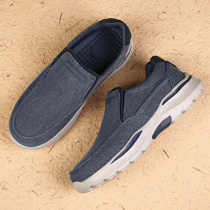 Men's Casual Shoes Canvas Minimalist Shoes for Men Breathable Lightweight Summer Loafers Men Outdoor Walking Sneakers Tooling