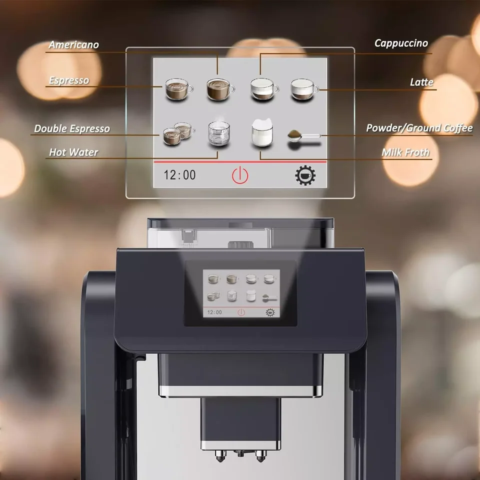 19Bar Dual Boiler Espresso Cappuccino Latte Fully Automatic Professional Coffee  Machine Maker