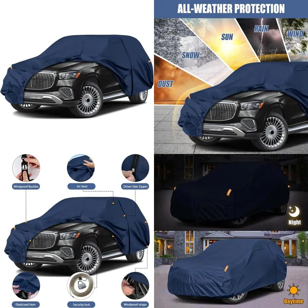 

Сверхмощный водонепроницаемый автомобильный чехол для GL/GLS Class 450 2006-2026 гг., 10-слойная всепогодная защита премиум-качества