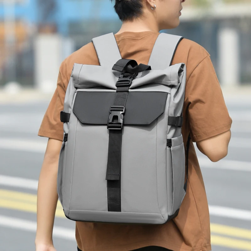 حقيبة ظهر عصرية لرجال الأعمال، سعة كبيرة، تخزين متعدد الأقسام، حقيبة ظهر عصرية للسفر، حقيبة كمبيوتر للأعمال #1