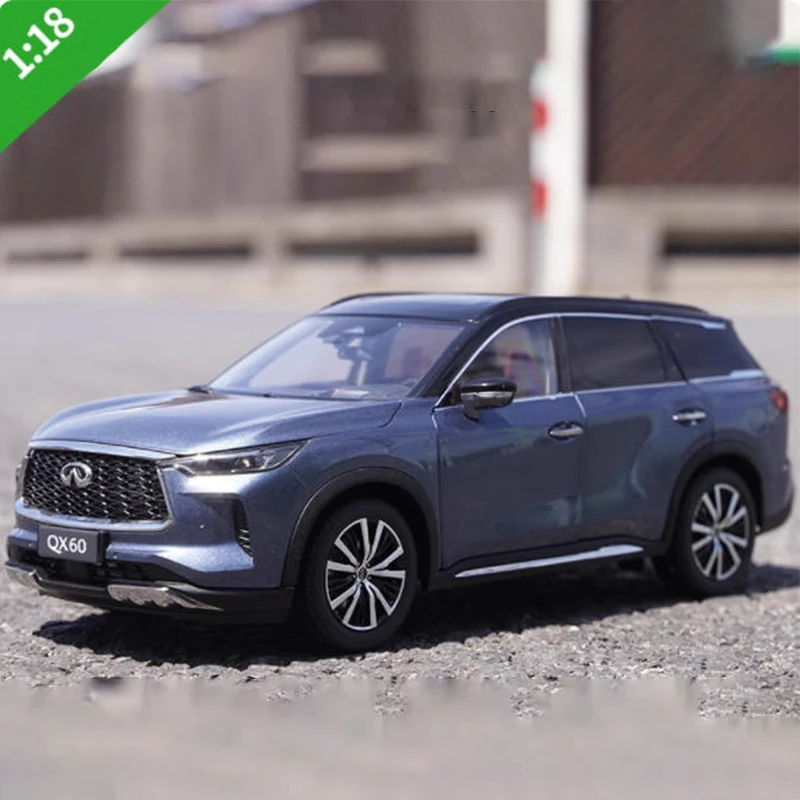 

Литая модель автомобиля 1:18 масштаб 2022 QX60 SUV имитация из сплава металлическая модель автомобиля для взрослого веера коллекция сувениров подарок декор дисплей