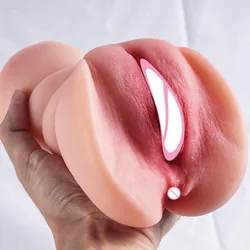 Male Masturbator Double Hole Pocket Pussy Real Vagina Anal SexShop Artificial Vagina Silicon Ass Sex Toys For Men Adult Supplies