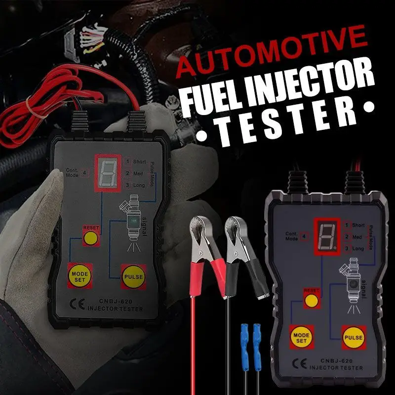 Injetor de combustível do carro testador ferramenta limpeza ferramenta reparo do carro mz620 12v 4 modos pulso carro veículo sistema pressão combustível diagnóstico