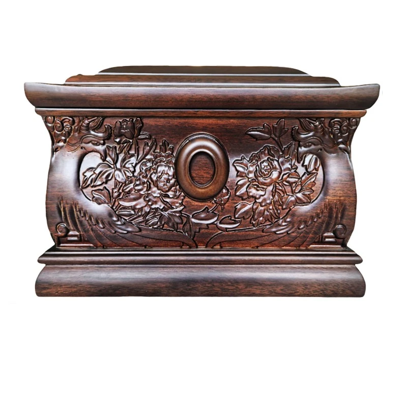 Urn solid wood high-end, gold nanmu