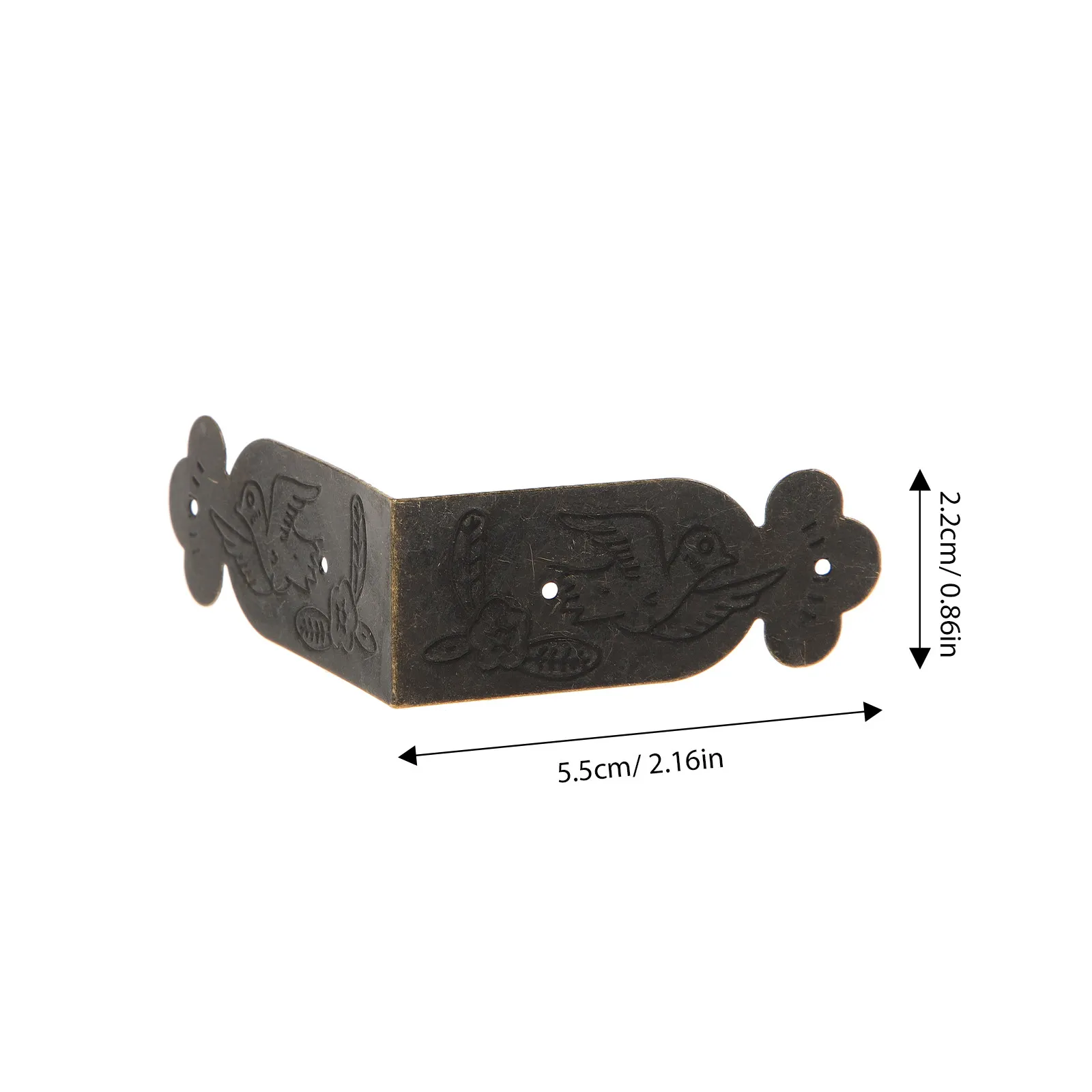 10Pcs Vintage-Inspired Metal Corner Protectors Box Safety Guards for Jewelry Cases Wooden Boxes Cabinets Cupboards Retro