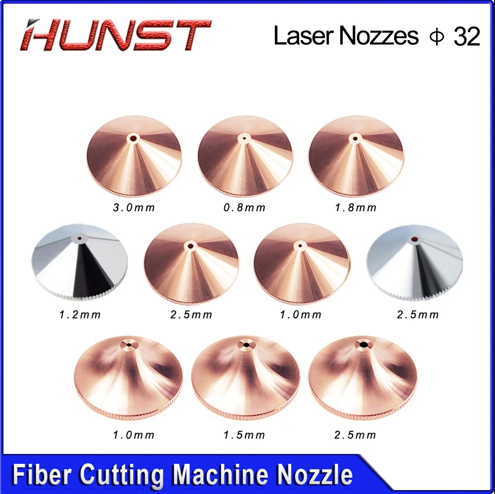 

Лазерные сопла HUNST Raytools, однослойные и двухслойные, диаметр 32 мм, диаметр отверстия 0.8-4.0, подходят для оптоволоконных лазерных режущих головок
