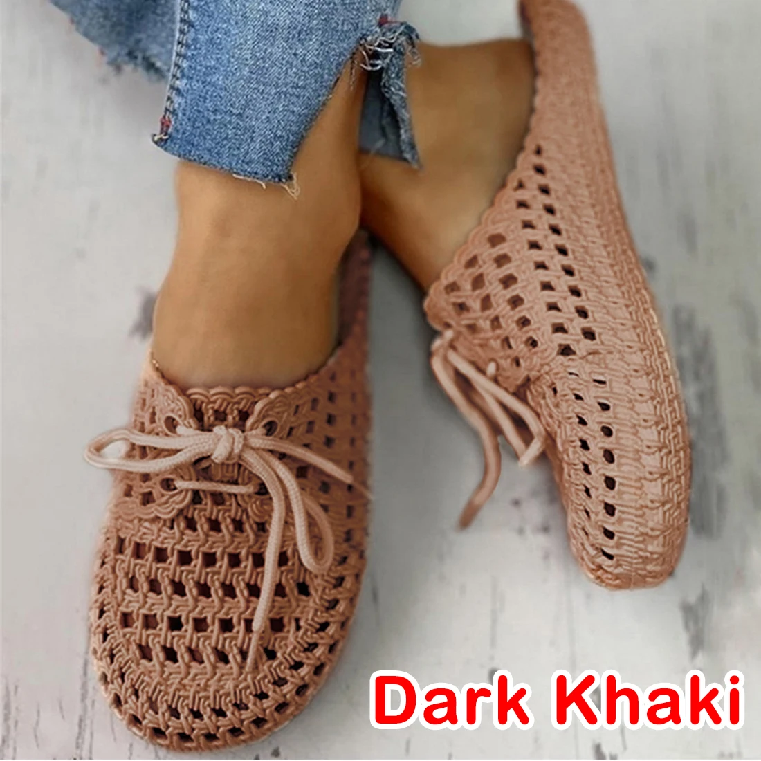 New Women\'s Openwork Slippers Non-slip Deodorant Breathable Flat Sandals Home Indoor Lazy Student  Gladiator