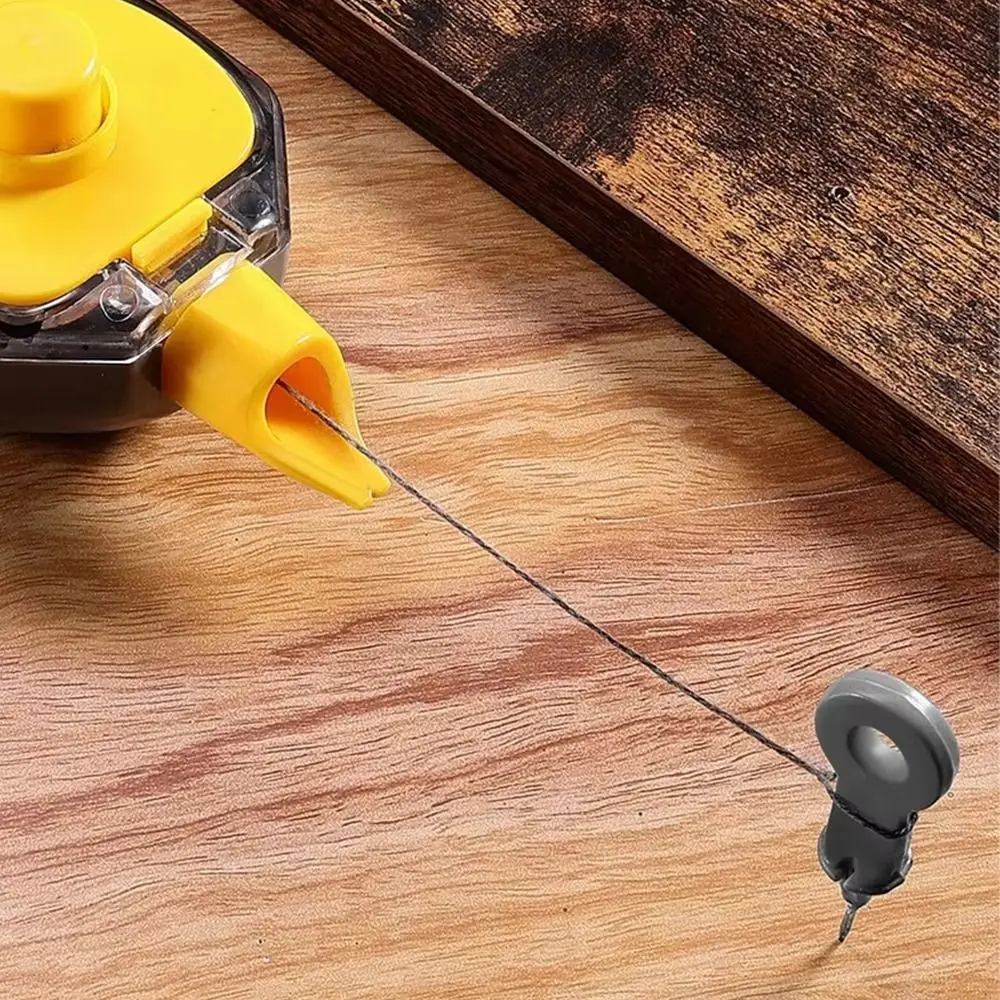 

Automatic Reset Type Construction Measuring Tools Ink Marker With 50M Chalk Lines Hand Crank Carpenter Tools Wood Scriber