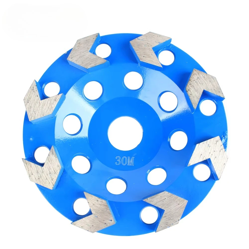5 Inch 7 Inch Diamond Grinding Tool Arrow Segment Concrete Cup Wheel Plate
