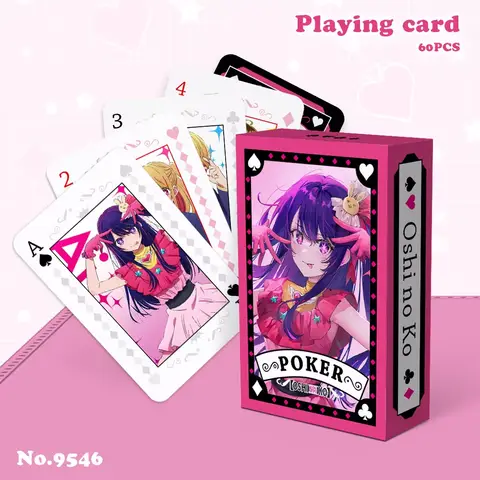 Anime Jujutsu Kaisen Haikyuu Cosplay Brädspelskort Genshin Impact Inbunden Pokerleksak Present 10 best sales anime pokerspelkort - №9