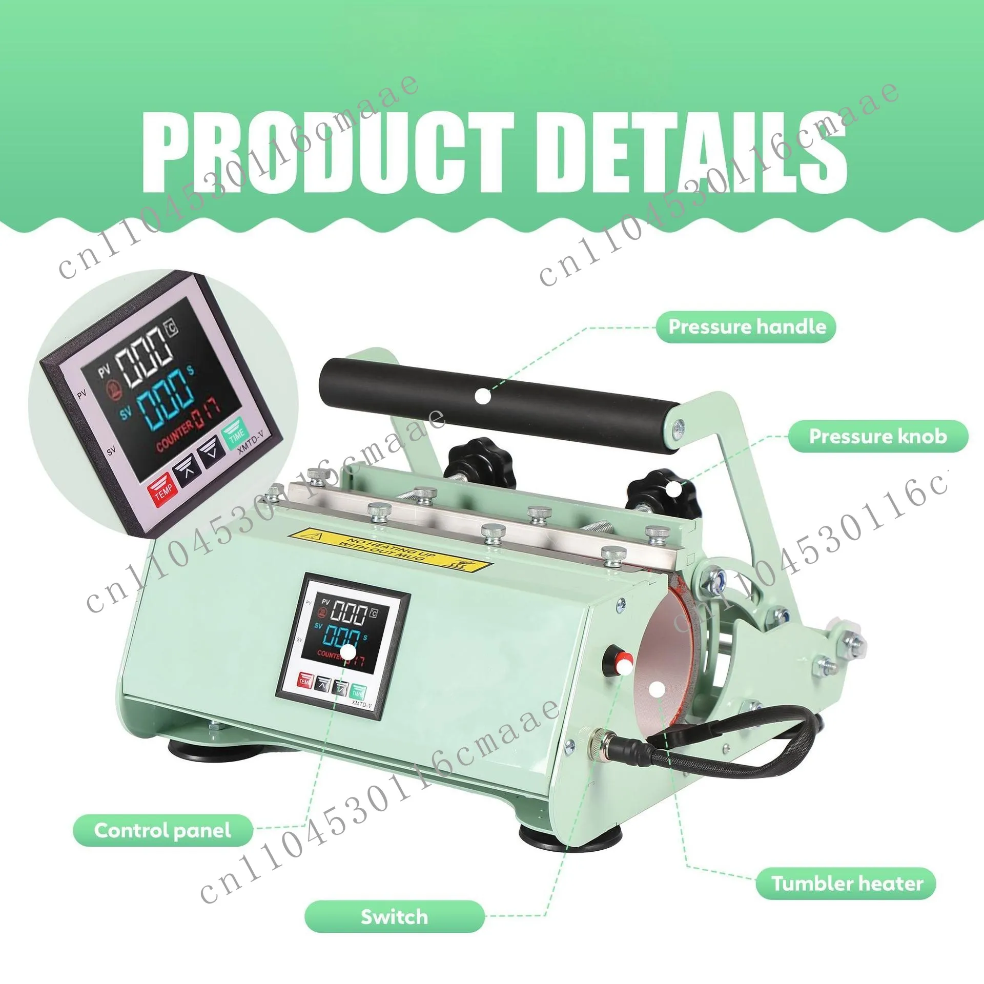 30Oz manual cup baking machine, multi-functional mug printing machine 20oz heat transfer machine cup ironing machine