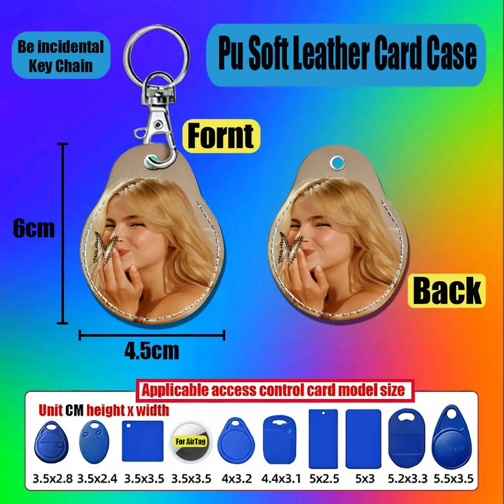 For Addison Rae For AirTag Case Card Holder Keychain ID Credit Bank Access Badge For Air Tag Case Shell
