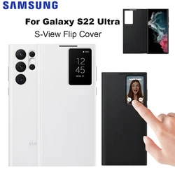 Original Samsung Galaxy S22 Ultra S-View Flip Cover Protective Phone Case EF-ZS908 Compatible with Galaxy S22 Ultra