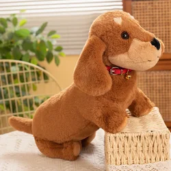 Kawaii Simulation Dog Dachshund Soft Plush Toys Stuffed Animals Doll Pet Puppy Baby Kids Children Girls Birthday Gift Home Decor