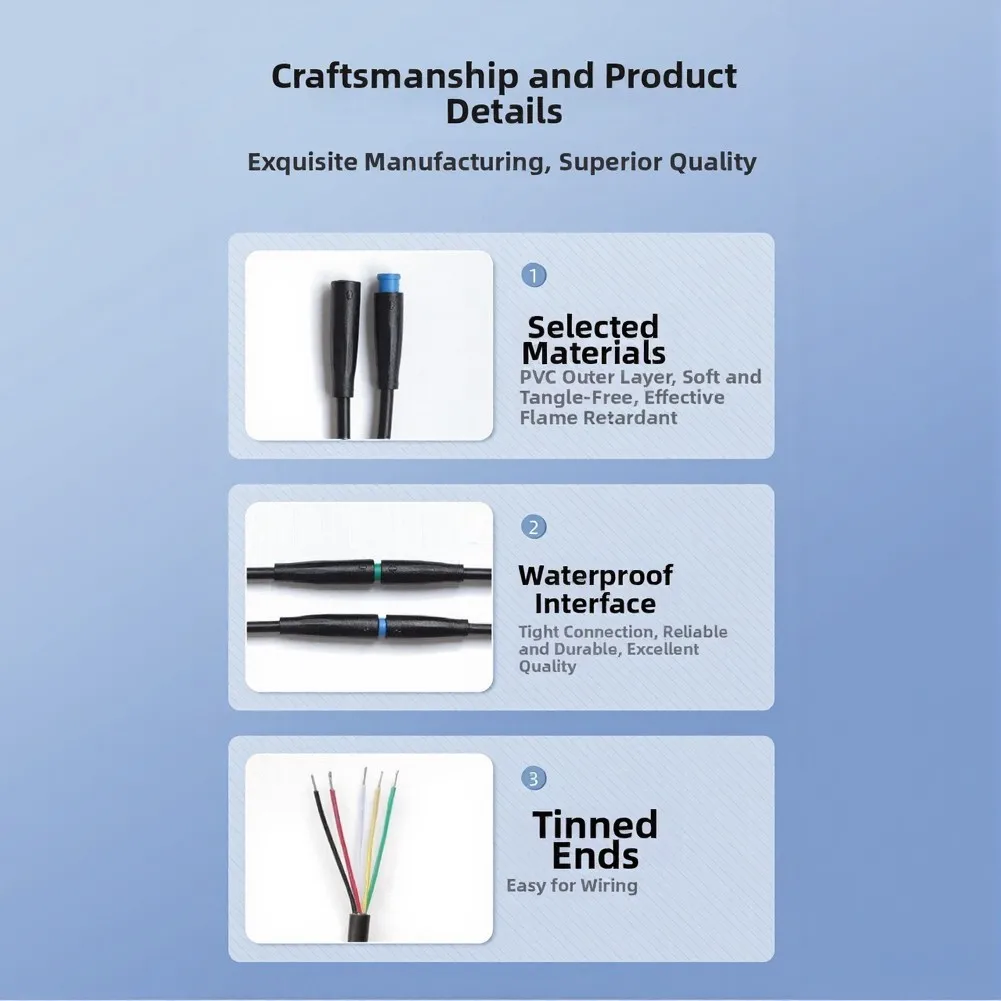 10 pairs M6 waterproof butt splice connector for secure connections in harsh conditions and high vibration areas