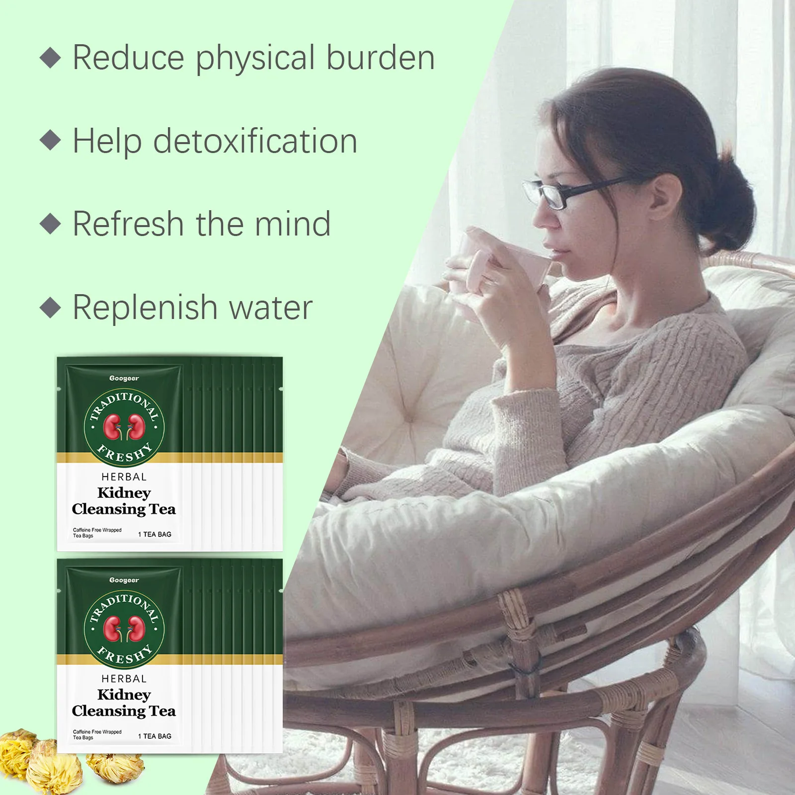 Teh Herbal Detoksifikasi Pembe - Coffee Tea For Weight Loss ulasan dan harga