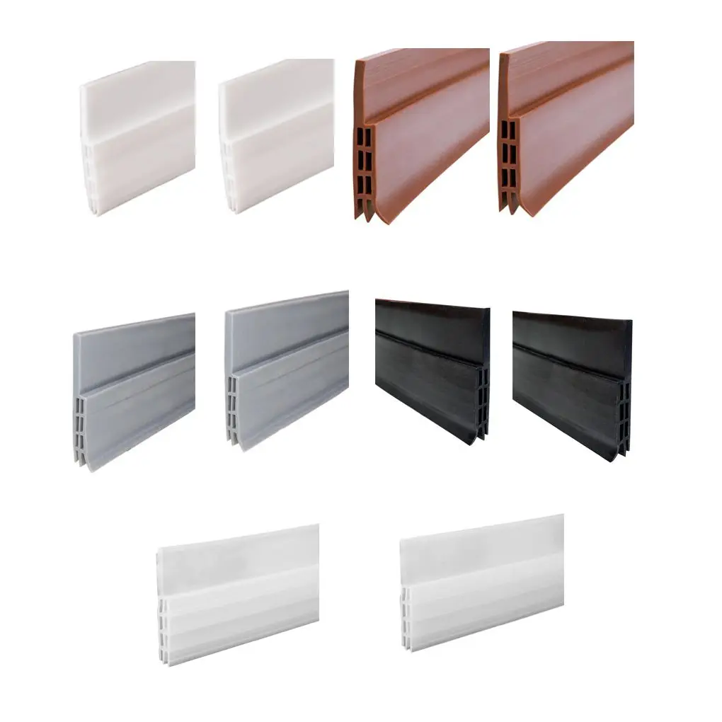 1 متر الباب السفلي ختم سيليكون مشروع سدادة لاصق عتبة الأختام المطاط ذاتية اللصق الأبواب شريط عازل ملصقات