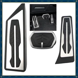 Stainless Steel Car Accelerator Gas Brake Footrest Pedal LHD Stainless Steel Car Pedal for BMW X1 F48 2 Series F44