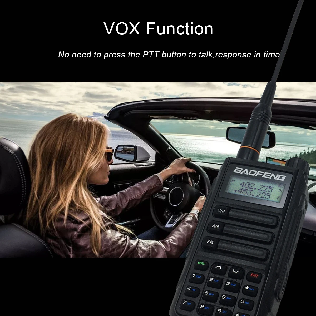 Baofeng UV-16 Plus Walkie Talkie USB C Charge IP67 Waterproof 10W Long Range Two Way Radio  ht Transceiver Communicator For Hunt