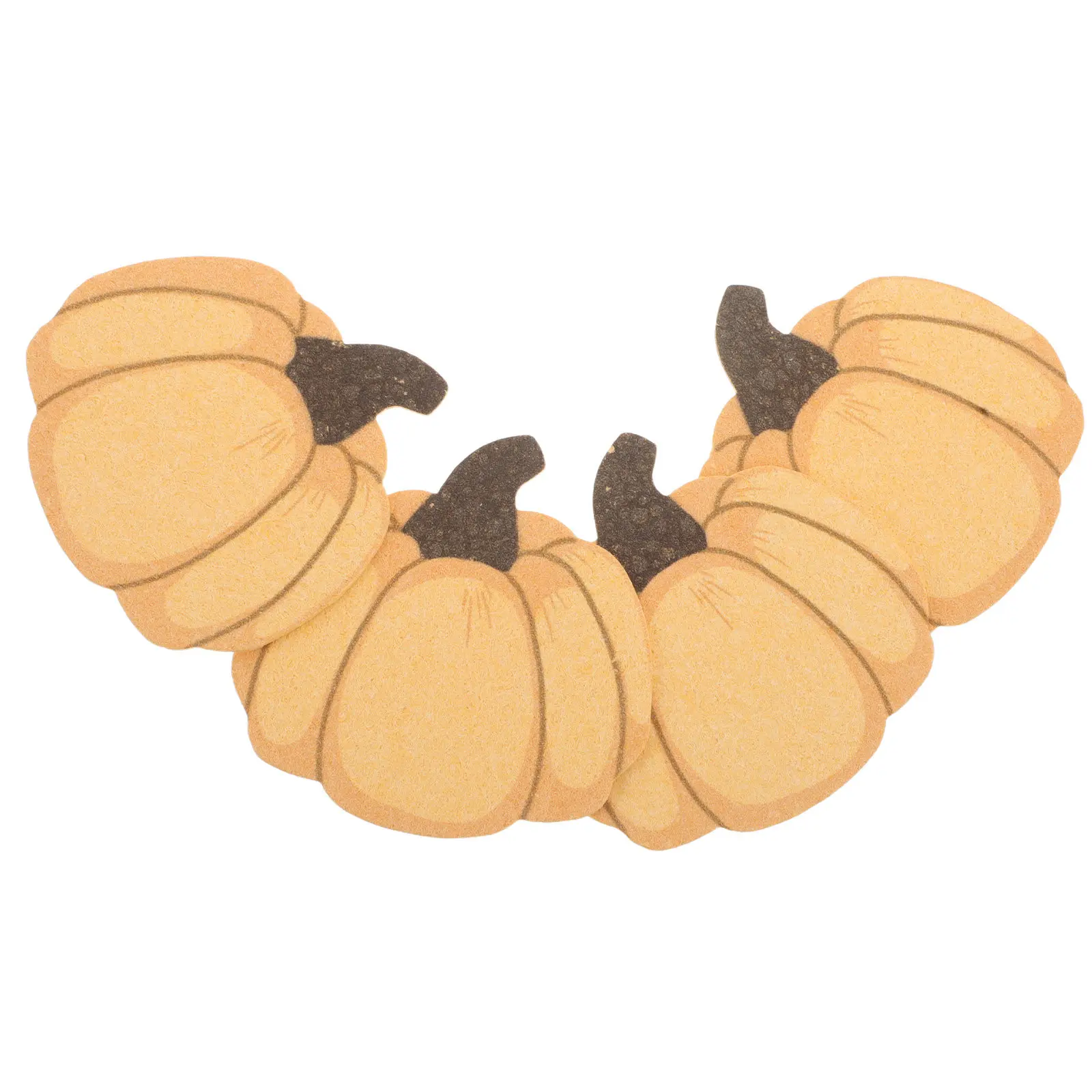4Pcs Natural Wood Pulp Sponge Pumpkin Style Vegetable Scrubber for Dishwashing Kitchen Cleaning Bath Exfoliation Quick Dry