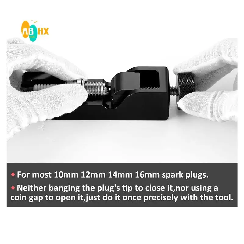 

ABHX-1Set Spark Plug Space Tool Spark Plug Adjustment Tool Space Adjustment Tool Spark Plug Caliper Black