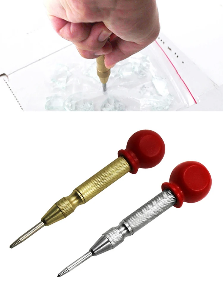 1pcs Automatic Center Punch Carpenter Tools Wood Press Dent Marker Bit Semi Automatic Center Punch