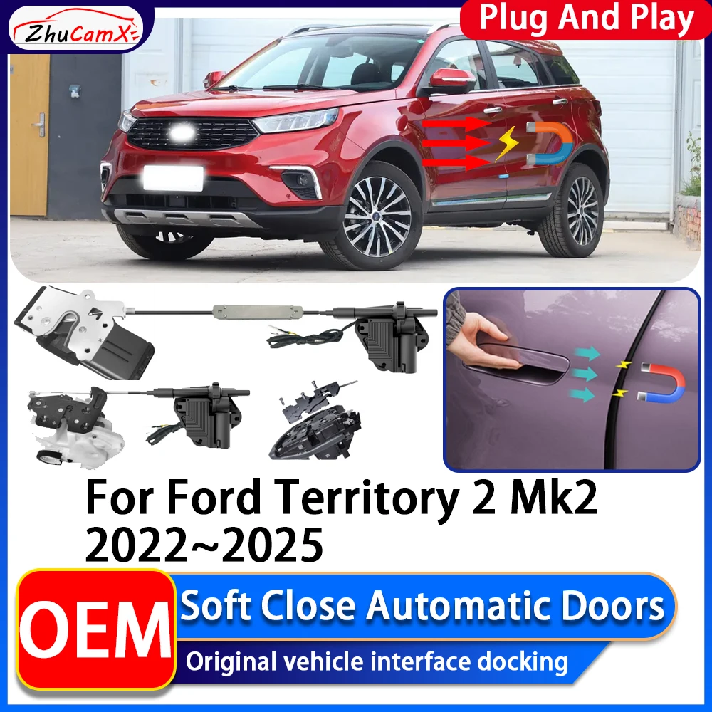 

ZhuCamX OEM Electric Suction Power Soft Close Car Door Automatic Door Closing System For Ford Territory 2 Mk2 2022~2025