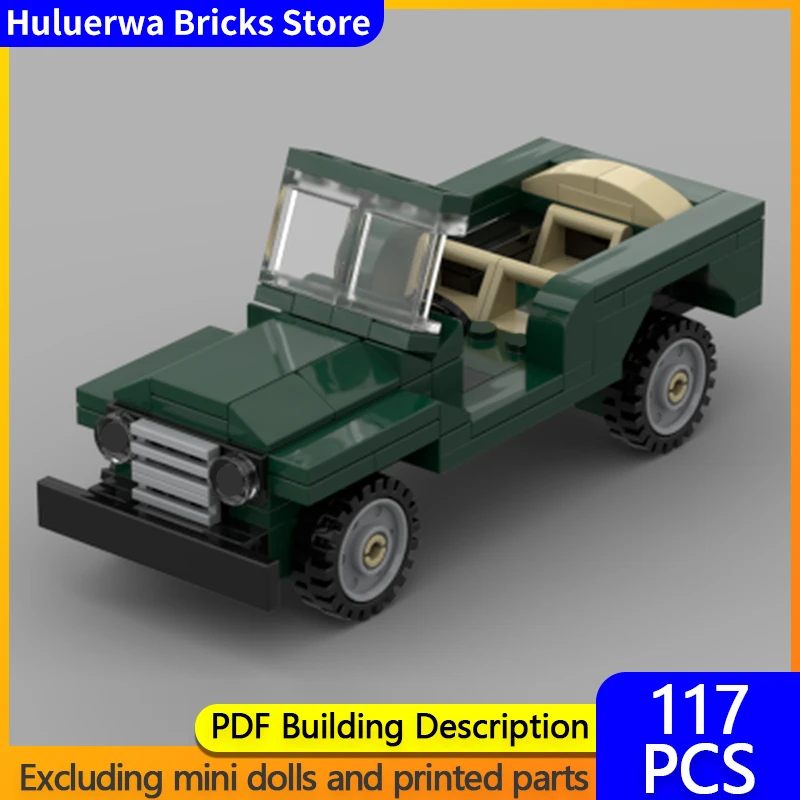 

Модель городской автомобиль MOC, строительные кирпичи, легкий военный внедорожник, модульная технология, детские праздничные подарки, сборные игрушки, костюм